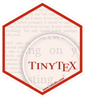 TinyTex 是一个瘦身版的 TeX Live